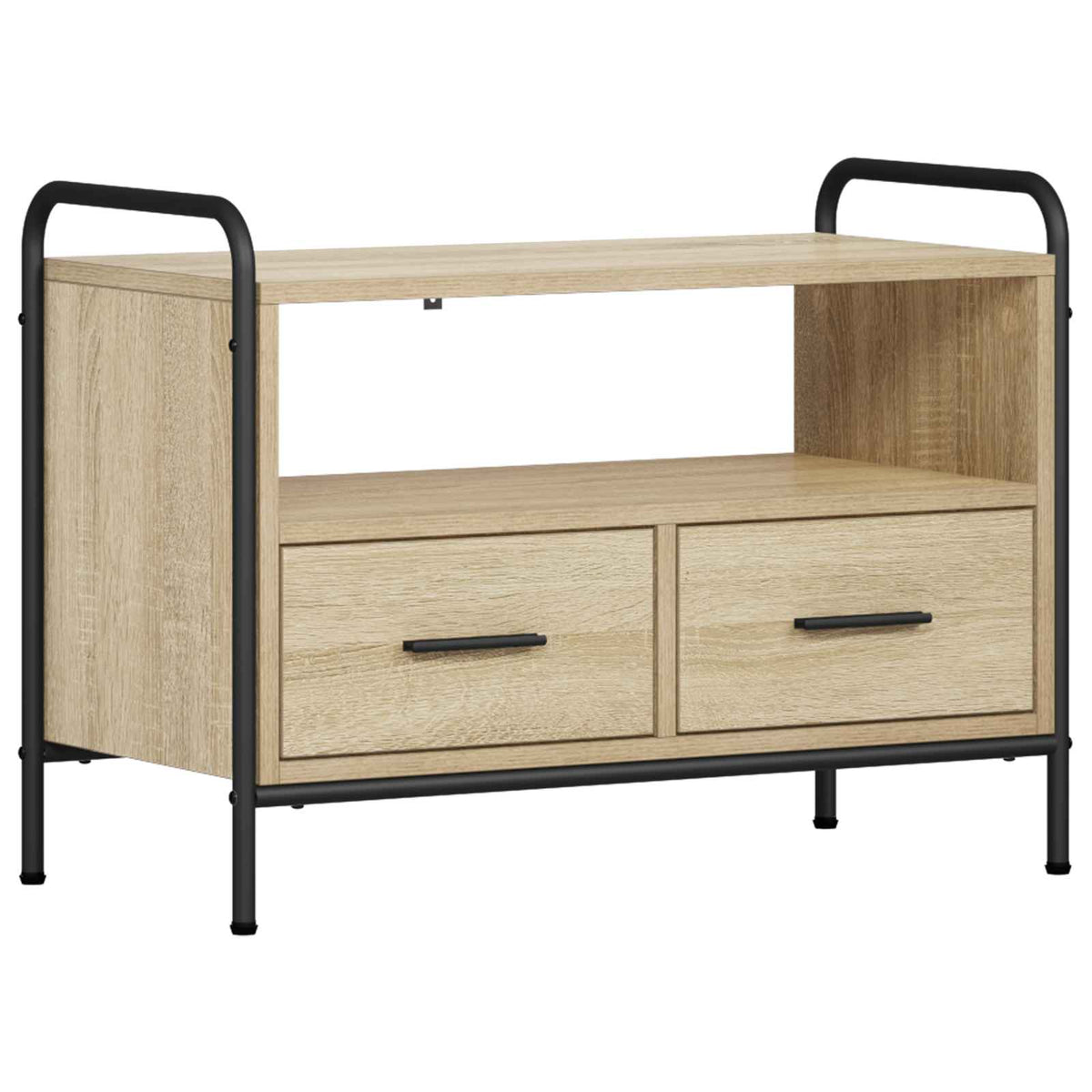 vidaXL TV Cabinet 67.5 x 33 x 50 cm Sonoma Oak Engineered Wood 2