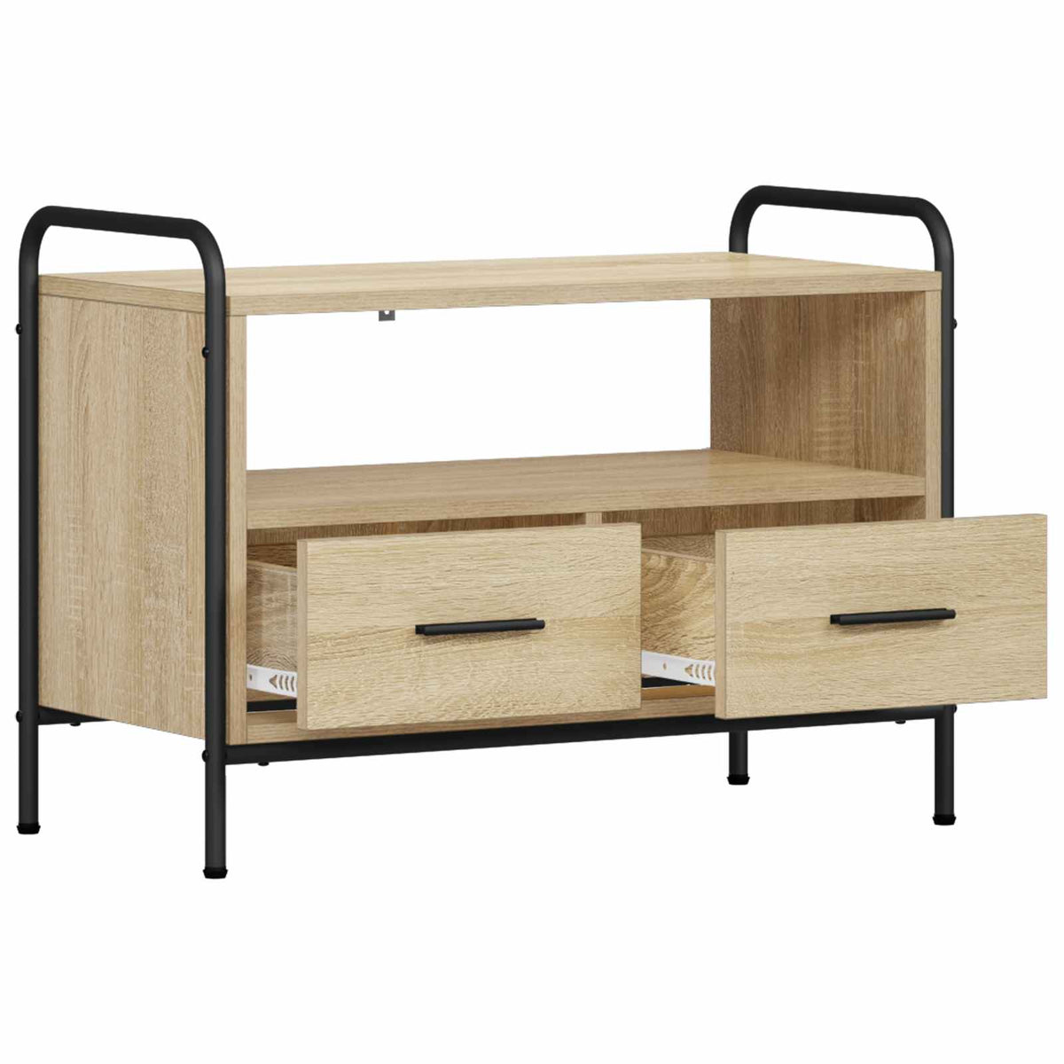 vidaXL TV Cabinet 67.5 x 33 x 50 cm Sonoma Oak Engineered Wood 3