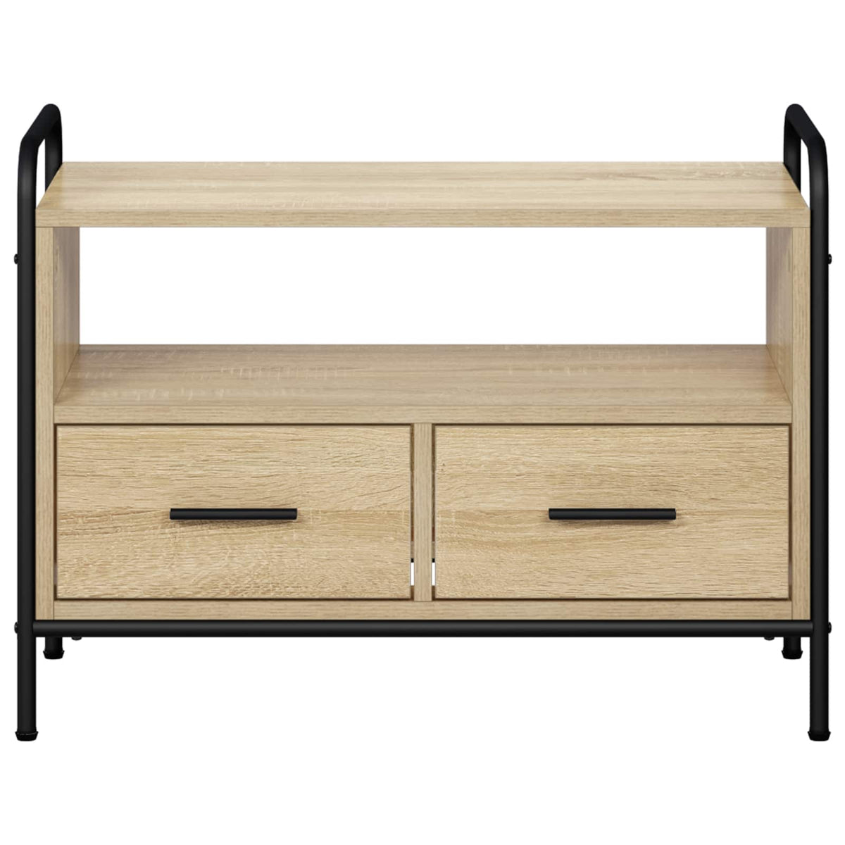vidaXL TV Cabinet 67.5 x 33 x 50 cm Sonoma Oak Engineered Wood 4