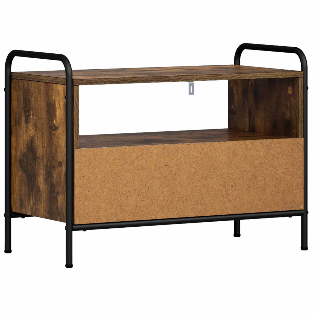 vidaXL TV Cabinet 67.5 x 33 x 50 cm Smoked Oak Engineered Wood 6