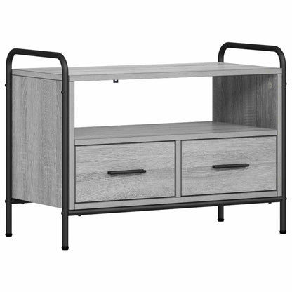 vidaXL TV Cabinet 67.5 x 33 x 50 cm Grey Sonoma Engineered Wood 2