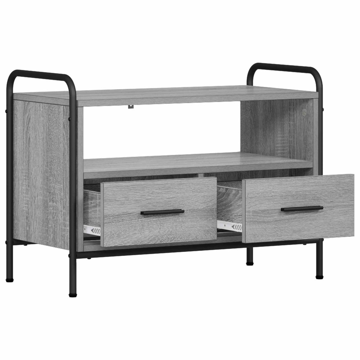 vidaXL TV Cabinet 67.5 x 33 x 50 cm Grey Sonoma Engineered Wood 3