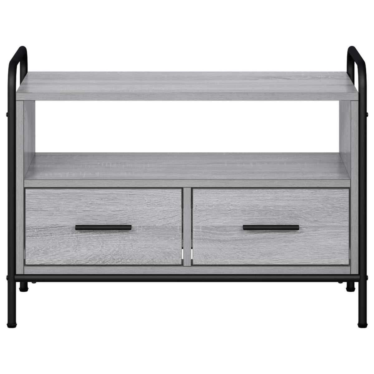 vidaXL TV Cabinet 67.5 x 33 x 50 cm Grey Sonoma Engineered Wood 4