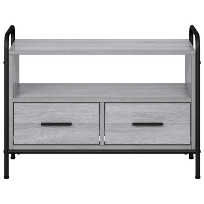 vidaXL TV Cabinet 67.5 x 33 x 50 cm Grey Sonoma Engineered Wood 4