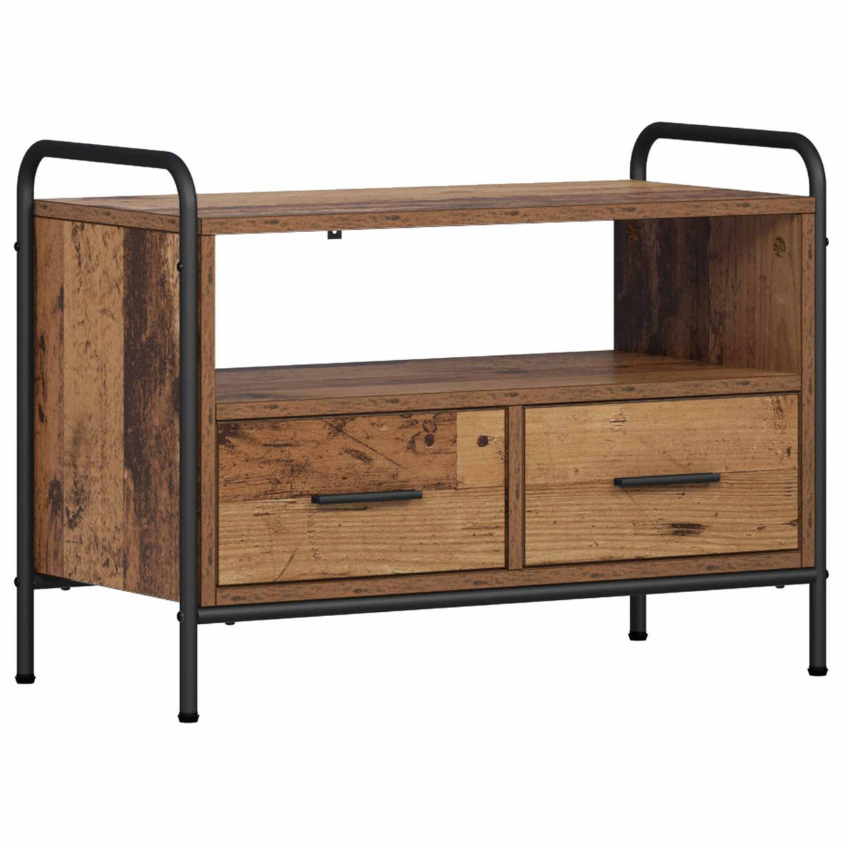 vidaXL TV Cabinet 67.5 x 33 x 50 cm Old Wood Engineered Wood 2