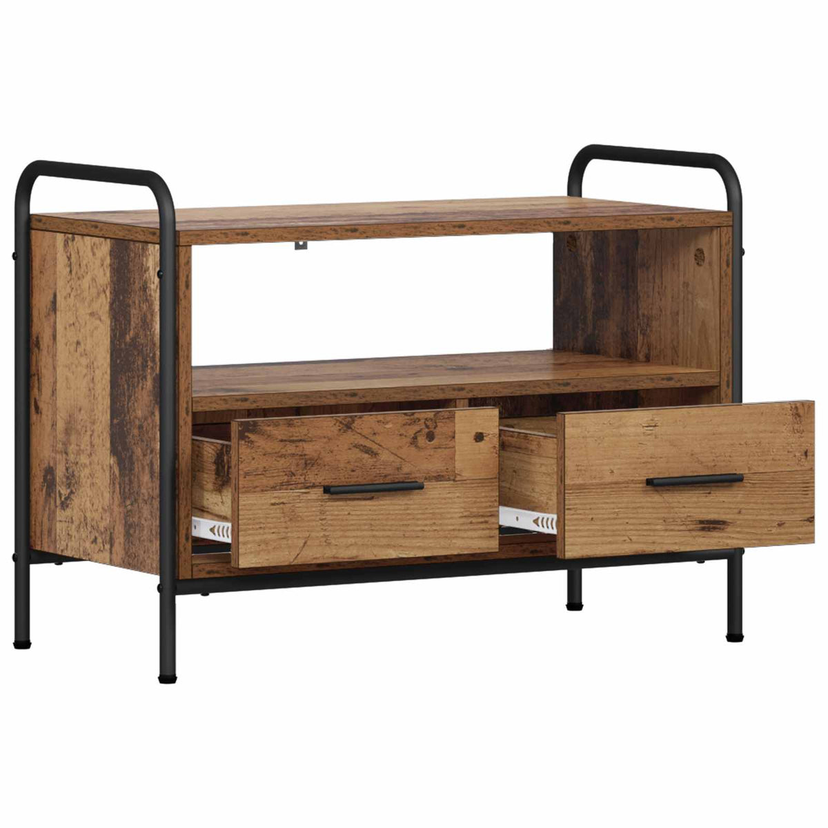 vidaXL TV Cabinet 67.5 x 33 x 50 cm Old Wood Engineered Wood 3