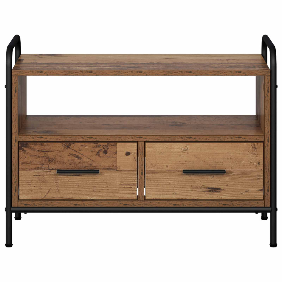 vidaXL TV Cabinet 67.5 x 33 x 50 cm Old Wood Engineered Wood 4