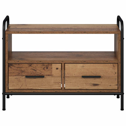 vidaXL TV Cabinet 67.5 x 33 x 50 cm Old Wood Engineered Wood 4