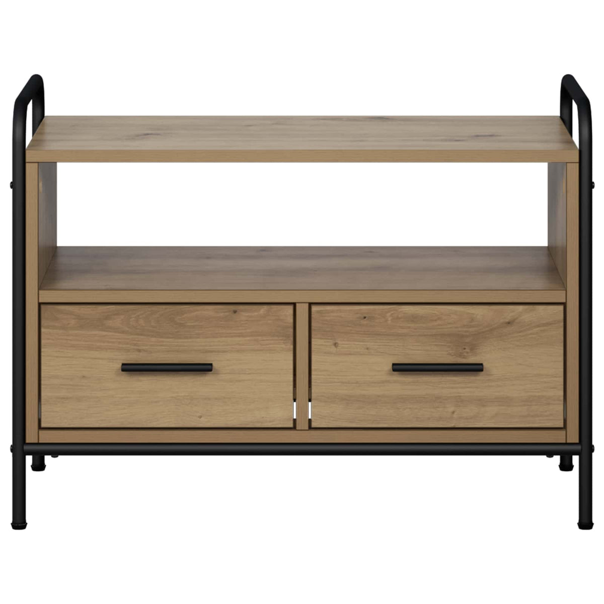 vidaXL TV Cabinet 67.5 x 33 x 50 cm Artisan Oak Engineered Wood 4