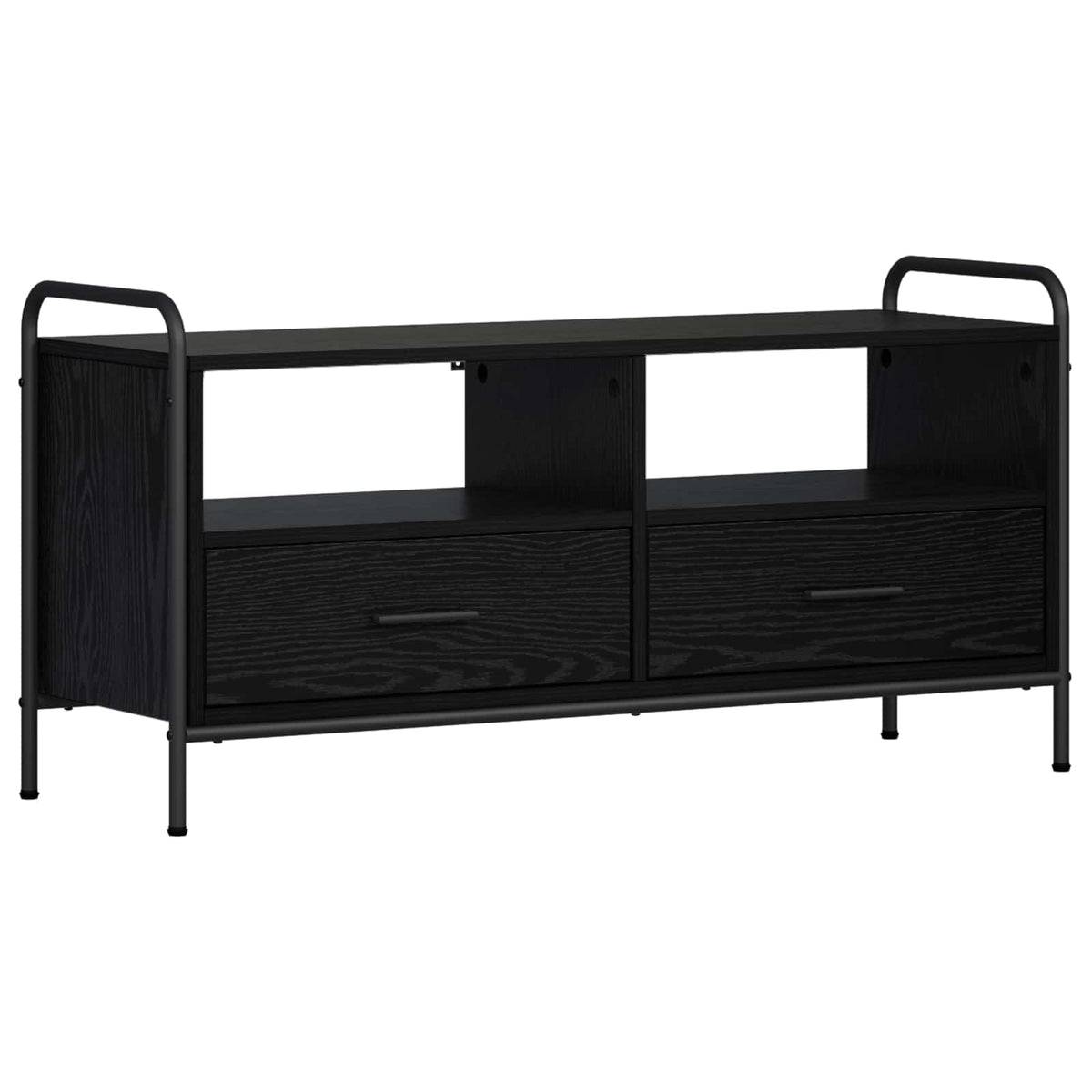 TV Cabinet Engineered Wood Black oak 99.5 x 33 x 50 cm
