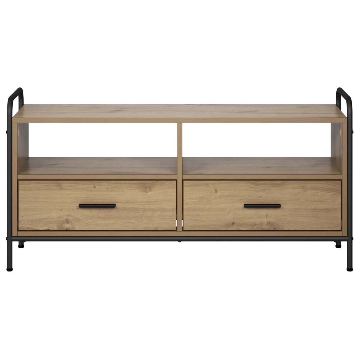 vidaXL TV Cabinet 99.5 x 33 x 50 cm Artisan Oak Engineered Wood 4
