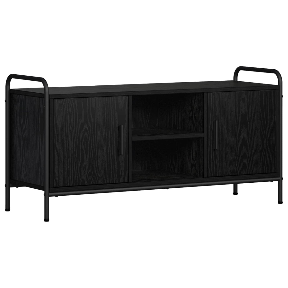 TV Cabinet Engineered Wood 99 x 33 x 50 cm Black oak