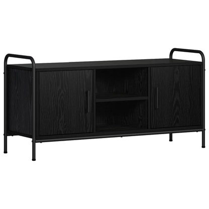 TV Cabinet Engineered Wood 99 x 33 x 50 cm Black oak