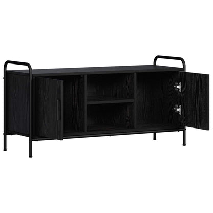 TV Cabinet Engineered Wood 99 x 33 x 50 cm Black oak