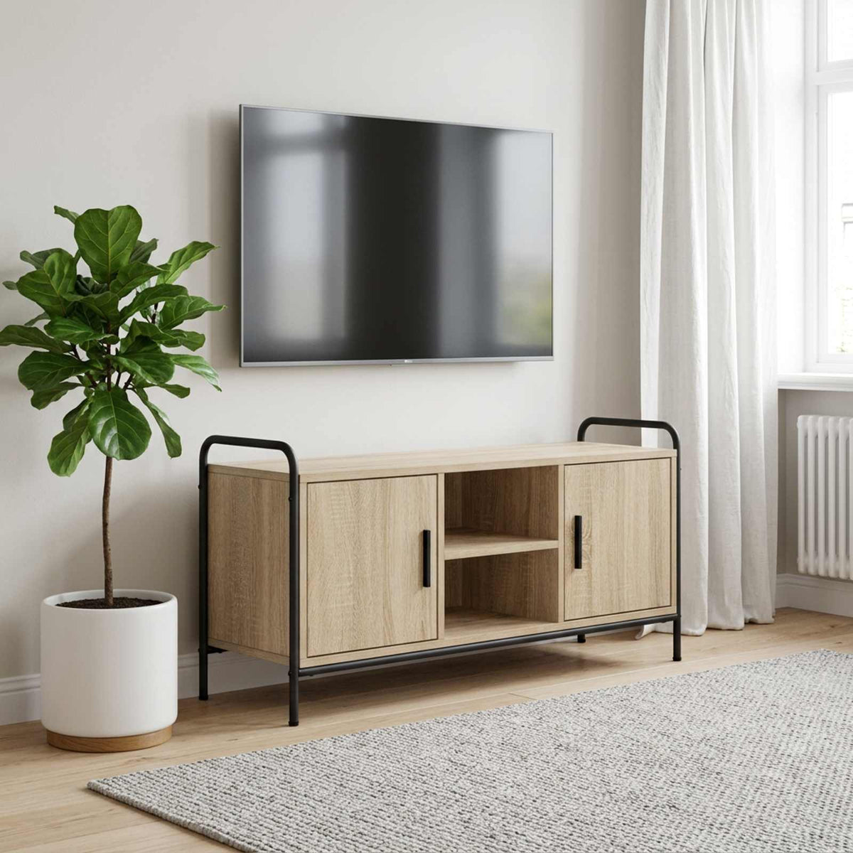 TV Cabinet Engineered Wood 99 x 33 x 50 cm Sonoma oak