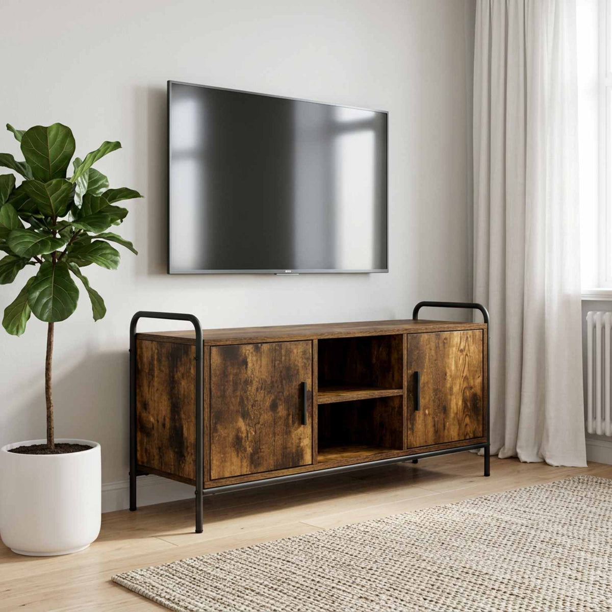 TV Cabinet Engineered Wood 99 x 33 x 50 cm Smoked oak