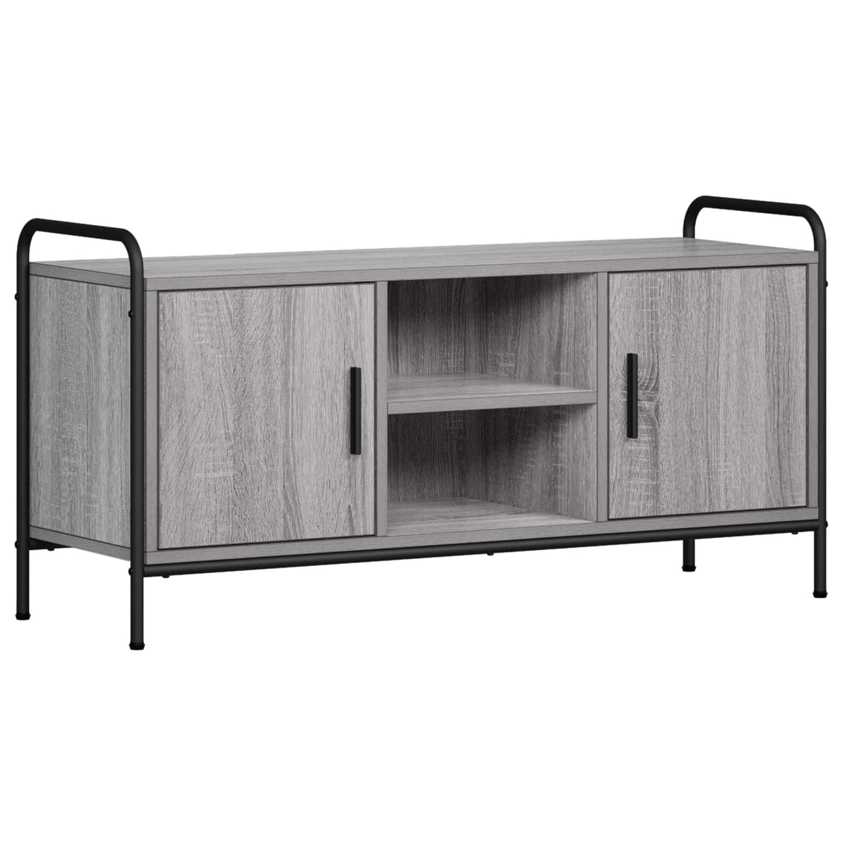 vidaXL TV Cabinet 99 x 33 x 50 cm Grey Sonoma Engineered Wood 2