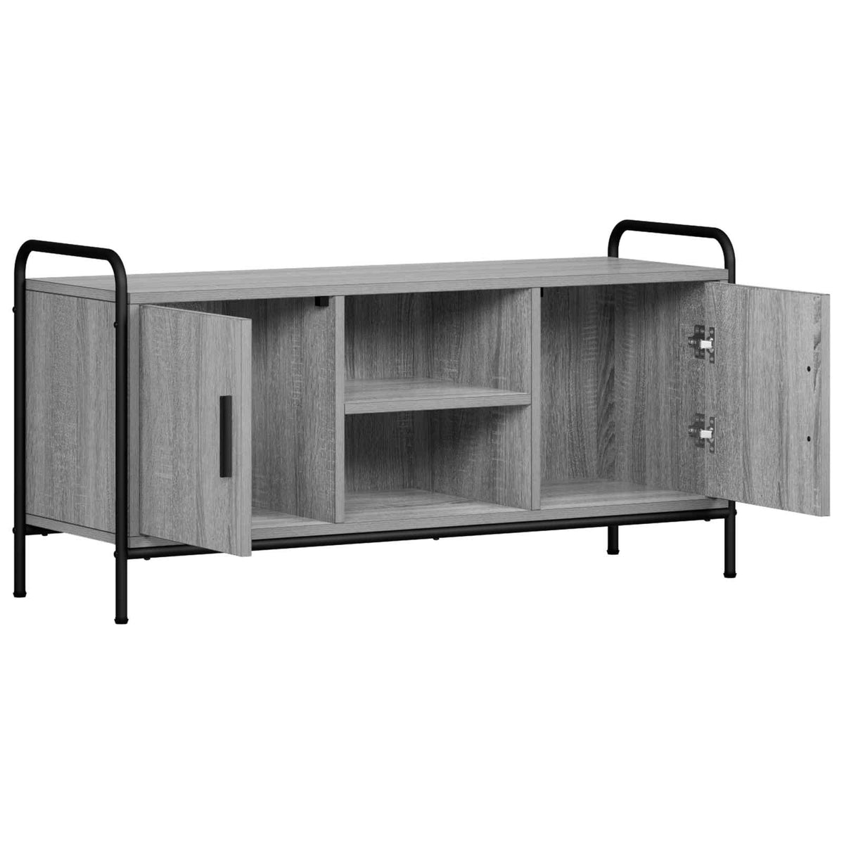 vidaXL TV Cabinet 99 x 33 x 50 cm Grey Sonoma Engineered Wood 3