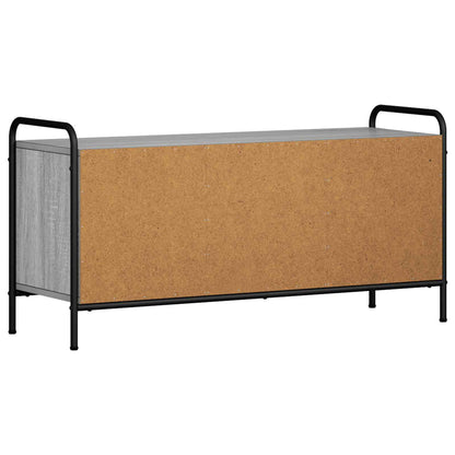 vidaXL TV Cabinet 99 x 33 x 50 cm Grey Sonoma Engineered Wood 6
