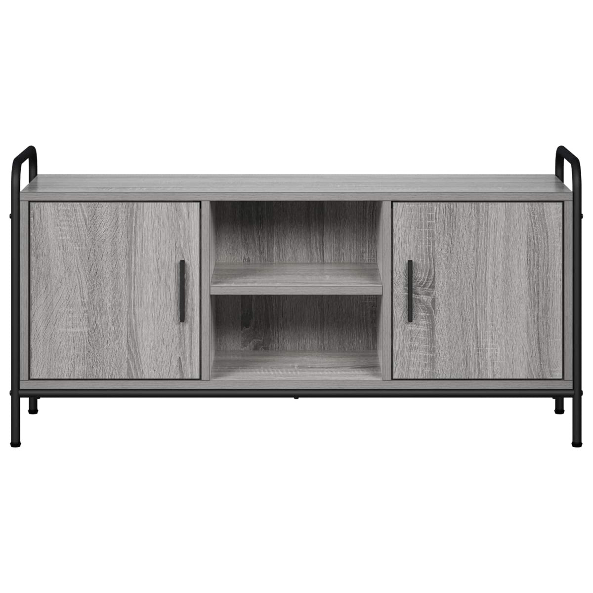 vidaXL TV Cabinet 99 x 33 x 50 cm Grey Sonoma Engineered Wood 4