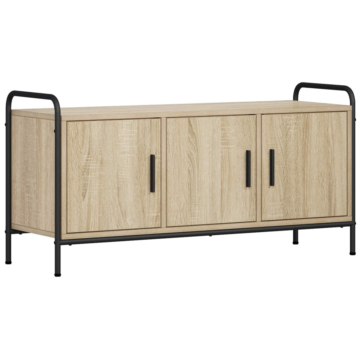 vidaXL TV Cabinet 99 x 33 x 50 cm Sonoma Oak Engineered Wood 2