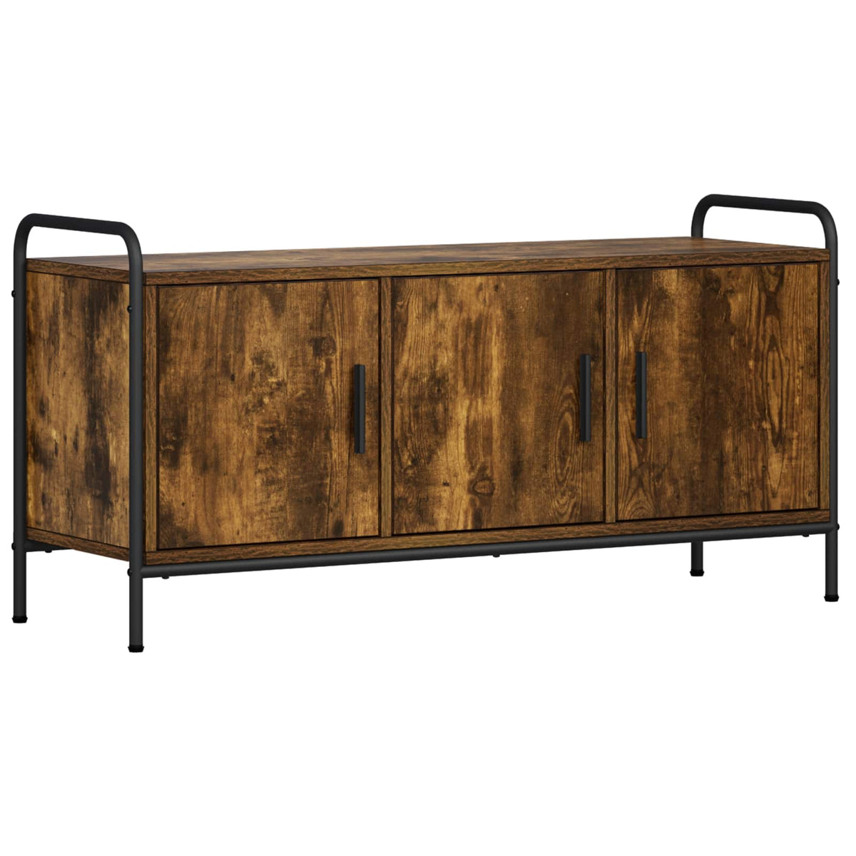 vidaXL TV Cabinet 99 x 33 x 50 cm Smoked Oak Engineered Wood 2