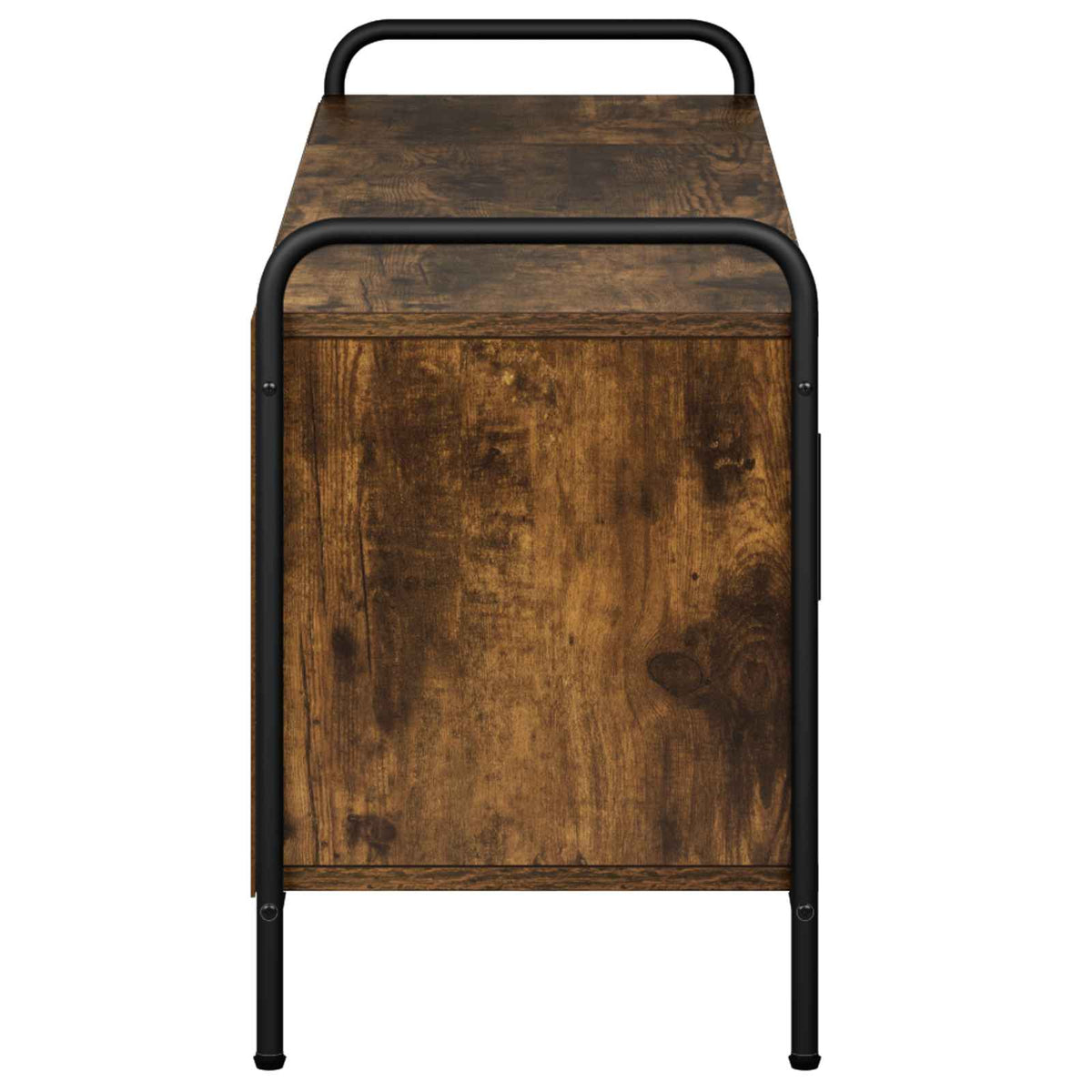 vidaXL TV Cabinet 99 x 33 x 50 cm Smoked Oak Engineered Wood 5