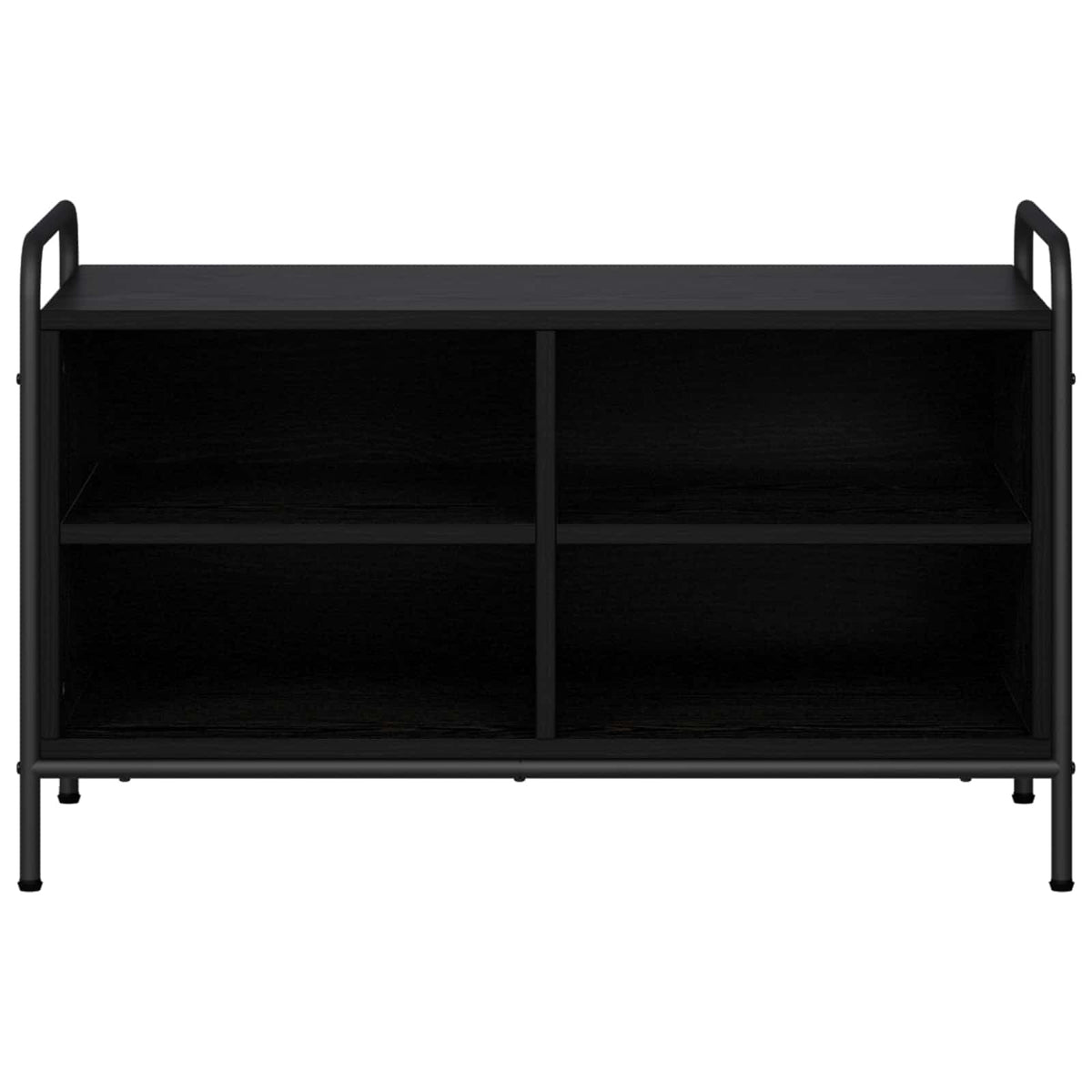 vidaXL TV Cabinet 80 x 39.5 x 50 cm Black Oak Engineered Wood 3