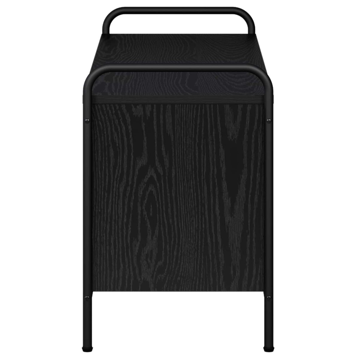 vidaXL TV Cabinet 80 x 39.5 x 50 cm Black Oak Engineered Wood 4