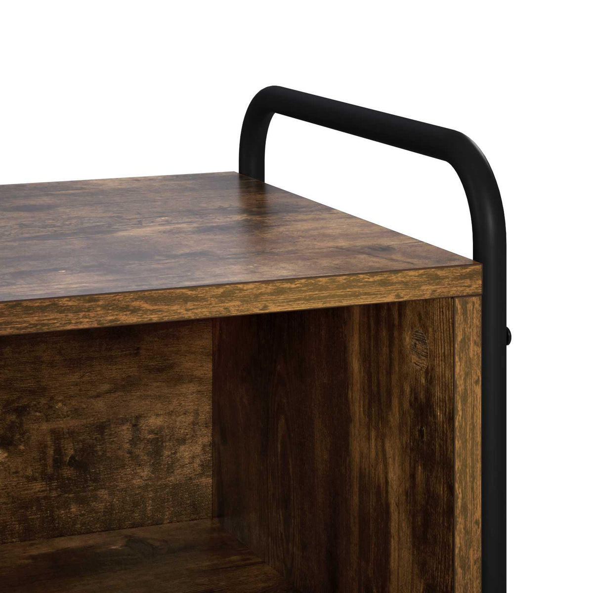 vidaXL TV Cabinet 100 x 39.5 x 50 cm Smoked Oak Engineered Wood 6