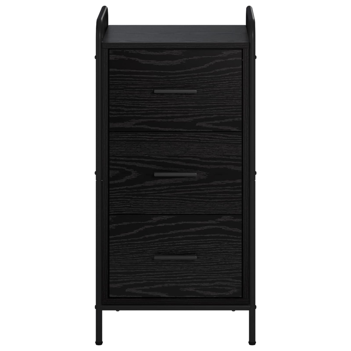 vidaXL Sideboard Black Oak 40 x 33 x 80.5 cm Engineered Wood 4