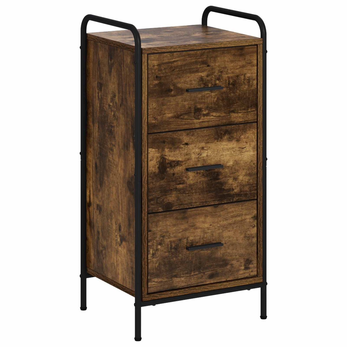 vidaXL Sideboard Smoked Oak 40 x 33 x 80.5 cm Engineered Wood 2