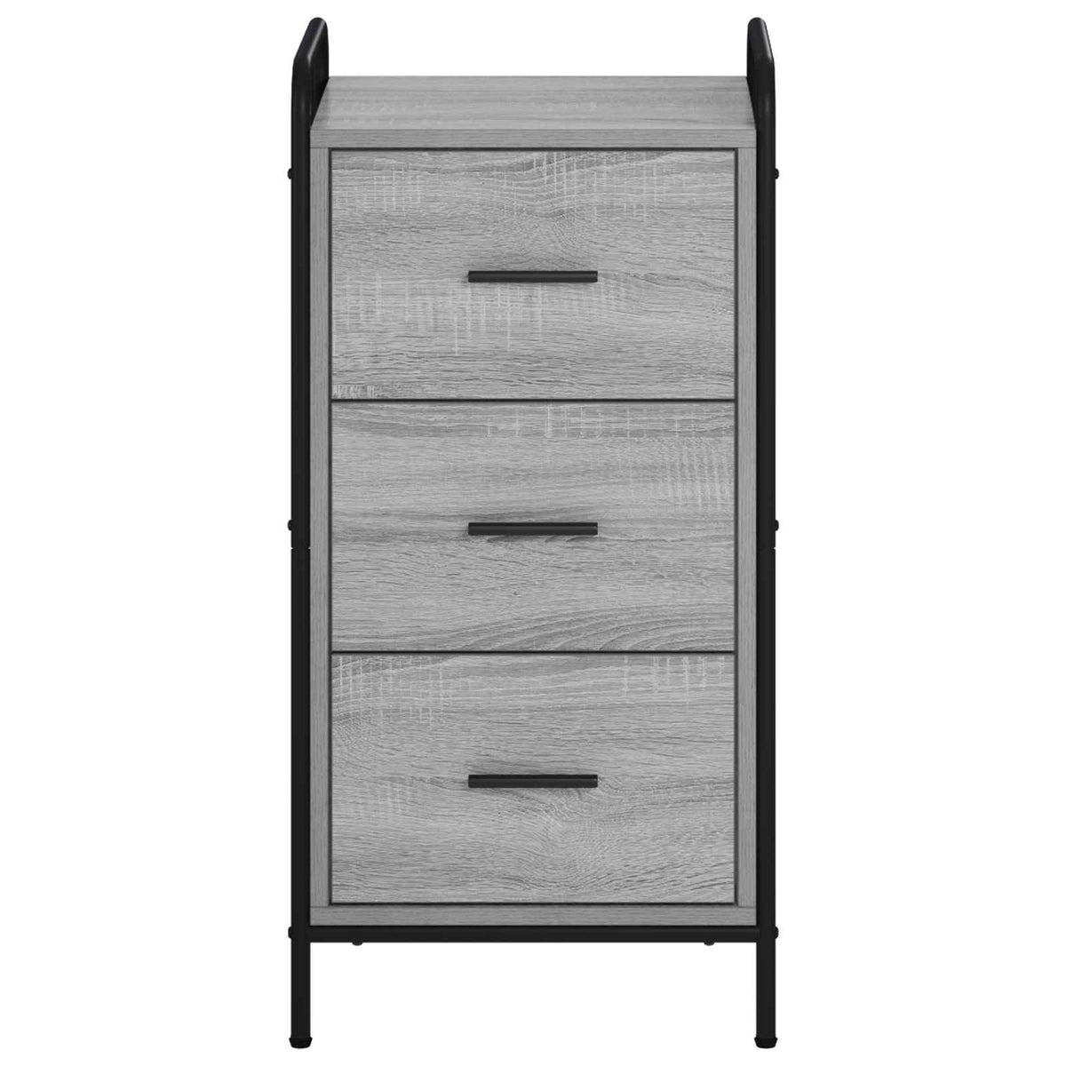 vidaXL Sideboard Grey Sonoma 40 x 33 x 80.5 cm Engineered Wood 4