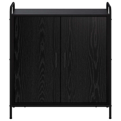 vidaXL Sideboard Black Oak 73 x 33 x 81 cm Engineered Wood 4