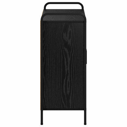 vidaXL Sideboard Black Oak 73 x 33 x 81 cm Engineered Wood 5