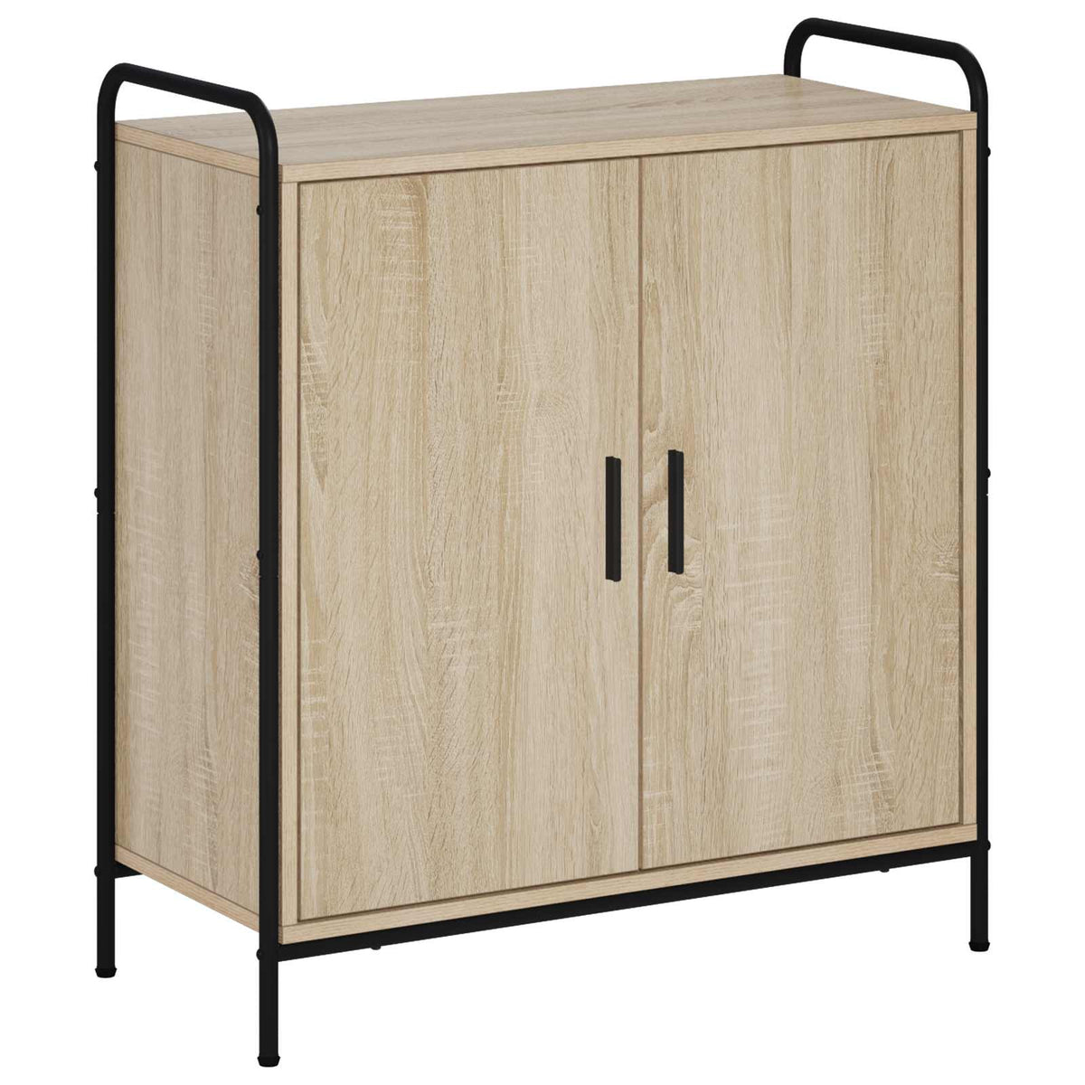 Sideboard 73 x 33 x 81 cm Engineered Wood Height 81 cm Width 73 cm with 2 doors Sonoma oak