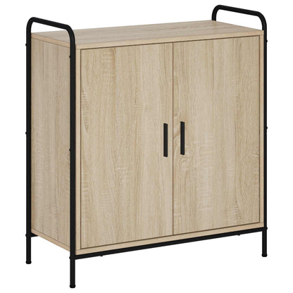 Sideboard 73 x 33 x 81 cm Engineered Wood Height 81 cm Width 73 cm with 2 doors Sonoma oak