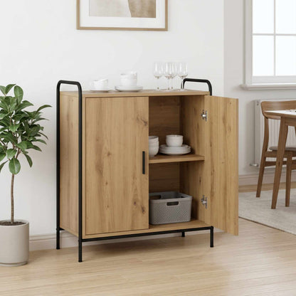 Sideboard 73 x 33 x 81 cm Engineered Wood Height 81 cm Width 73 cm with 2 doors Artisan oak