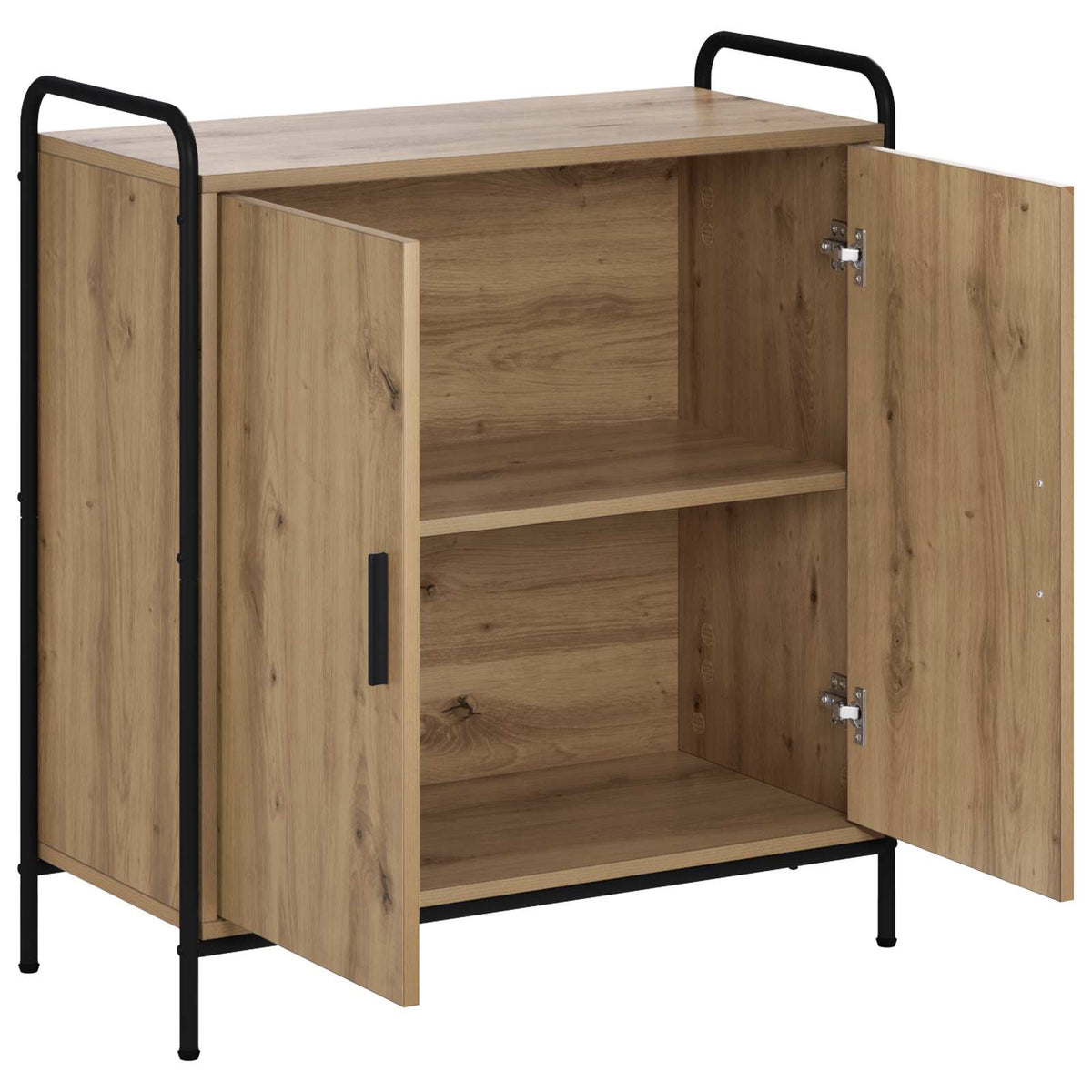 Sideboard 73 x 33 x 81 cm Engineered Wood Height 81 cm Width 73 cm with 2 doors Artisan oak