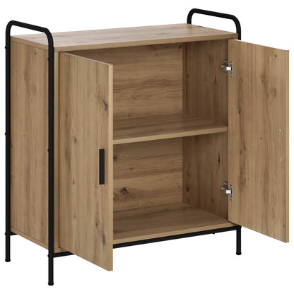 Sideboard 73 x 33 x 81 cm Engineered Wood Height 81 cm Width 73 cm with 2 doors Artisan oak