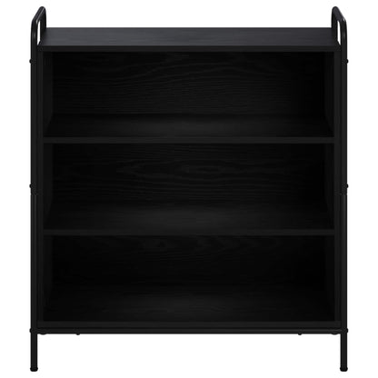 Sideboard 73 x 33 x 81 cm Engineered Wood Height 81 cm Width 73 cm with 2 shelves Black oak