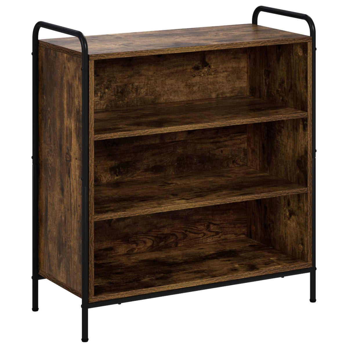 Sideboard 73 x 33 x 81 cm Engineered Wood Height 81 cm Width 73 cm with 2 shelves Smoked oak