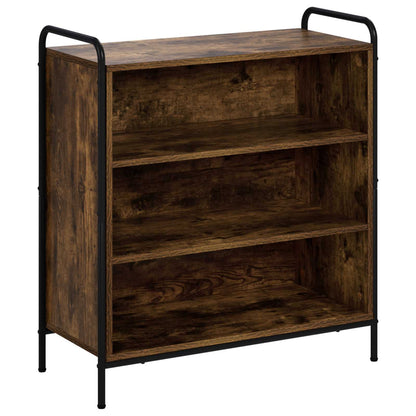 Sideboard 73 x 33 x 81 cm Engineered Wood Height 81 cm Width 73 cm with 2 shelves Smoked oak