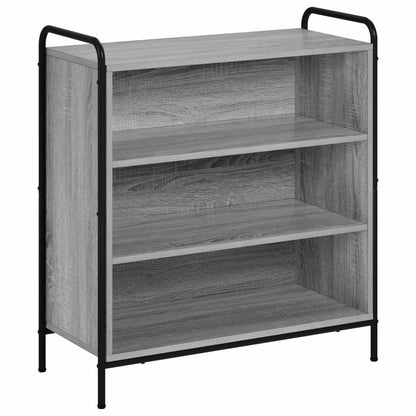 Sideboard 73 x 33 x 81 cm Engineered Wood Height 81 cm Width 73 cm with 2 shelves Grey sonoma