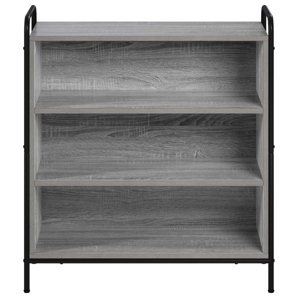 Sideboard 73 x 33 x 81 cm Engineered Wood Height 81 cm Width 73 cm with 2 shelves Grey sonoma