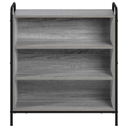 Sideboard 73 x 33 x 81 cm Engineered Wood Height 81 cm Width 73 cm with 2 shelves Grey sonoma