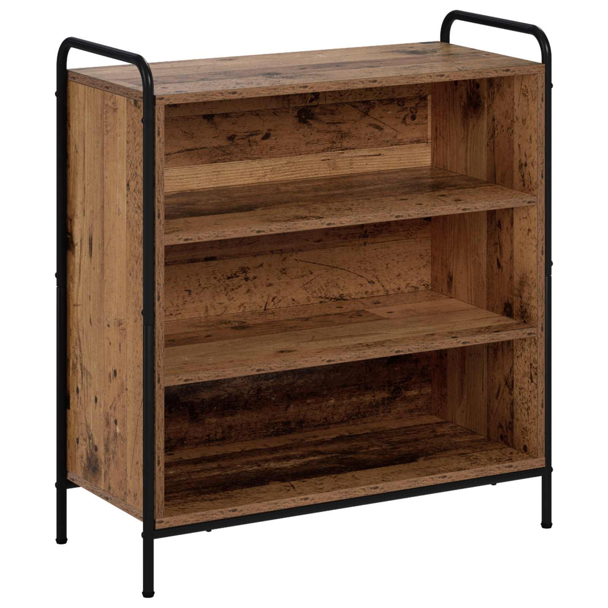 Sideboard 73 x 33 x 81 cm Engineered Wood Height 81 cm Width 73 cm with 2 shelves Old wood