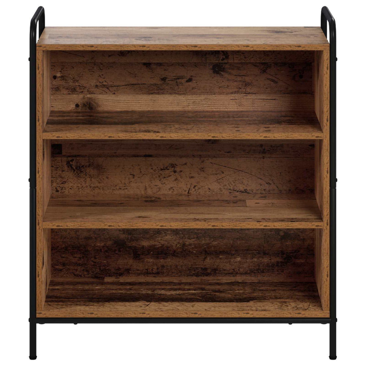 Sideboard 73 x 33 x 81 cm Engineered Wood Height 81 cm Width 73 cm with 2 shelves Old wood