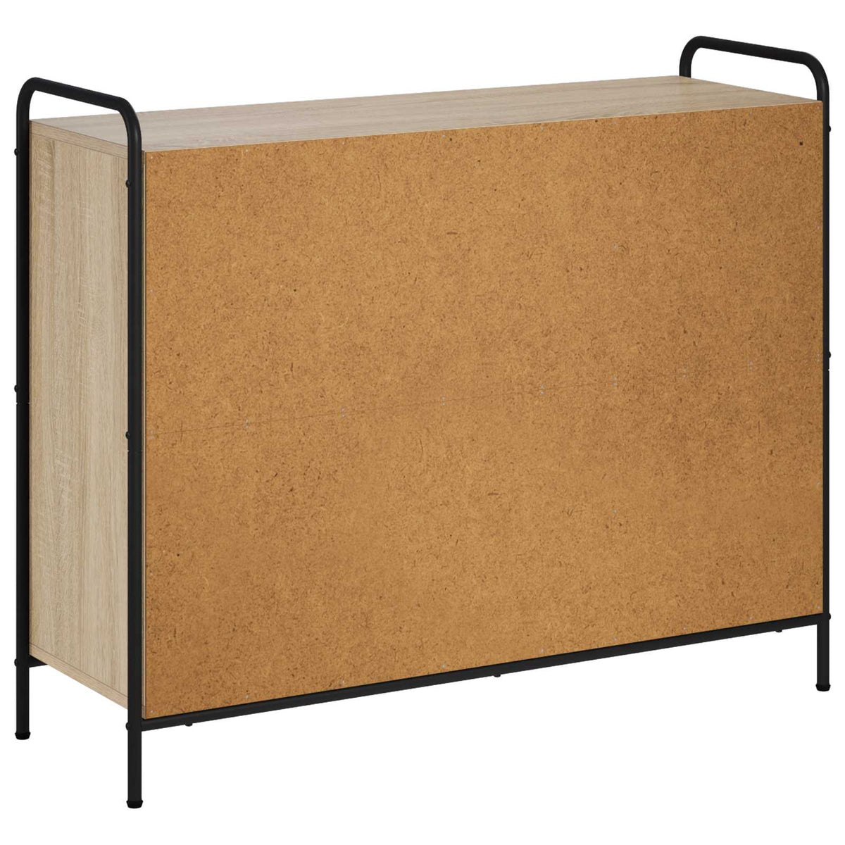 Sideboard 98.5 x 33 x 81 cm Engineered Wood Sonoma oak with 2 door & 2 shelves