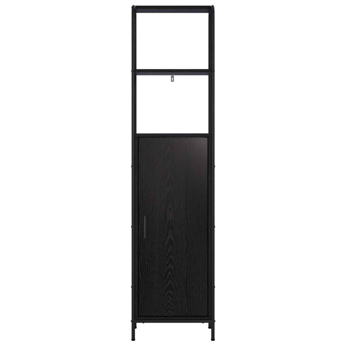 vidaXL Highboard Black Oak 40 x 33 x 161 cm Engineered Wood 4